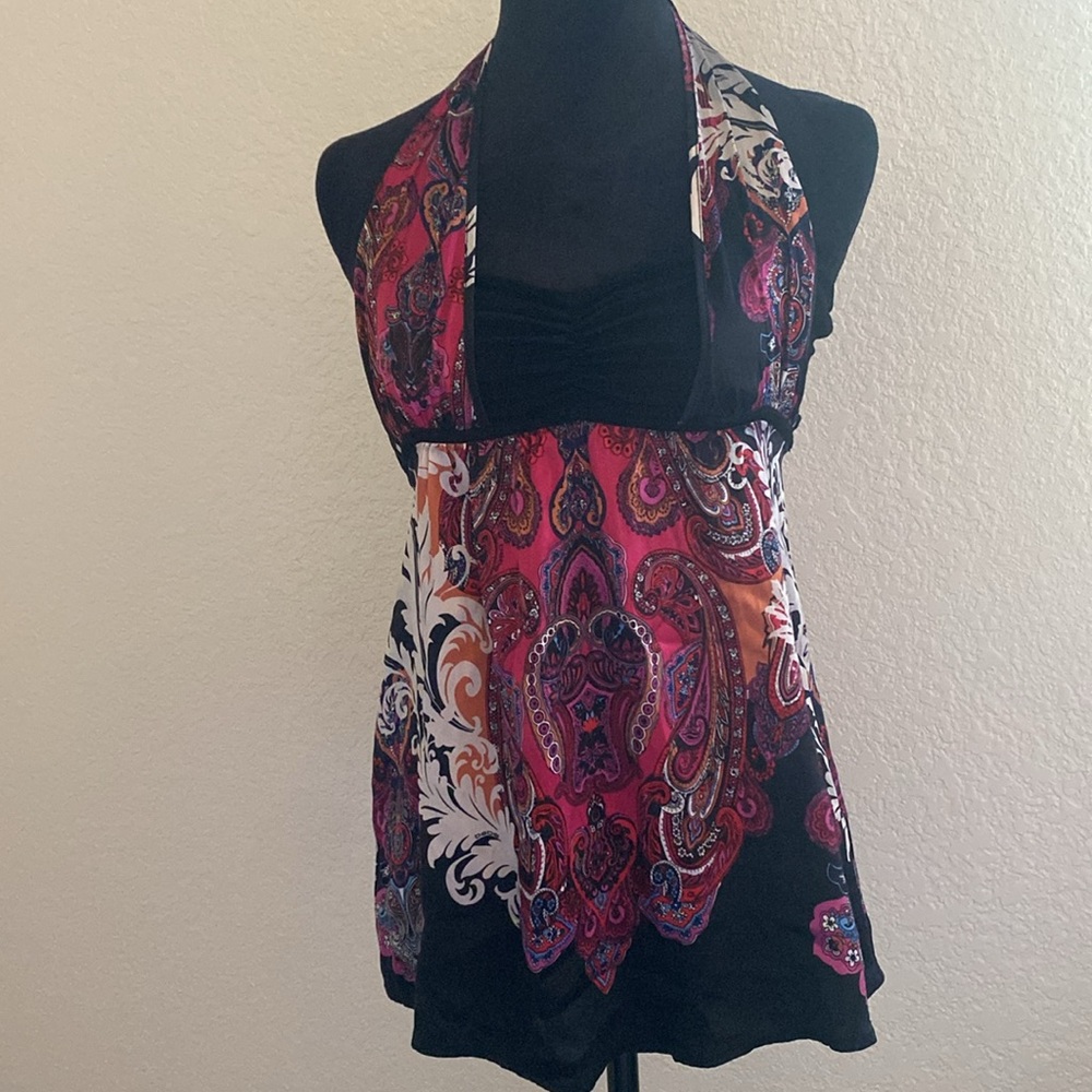 Bebe halter top size S silk and flowy.